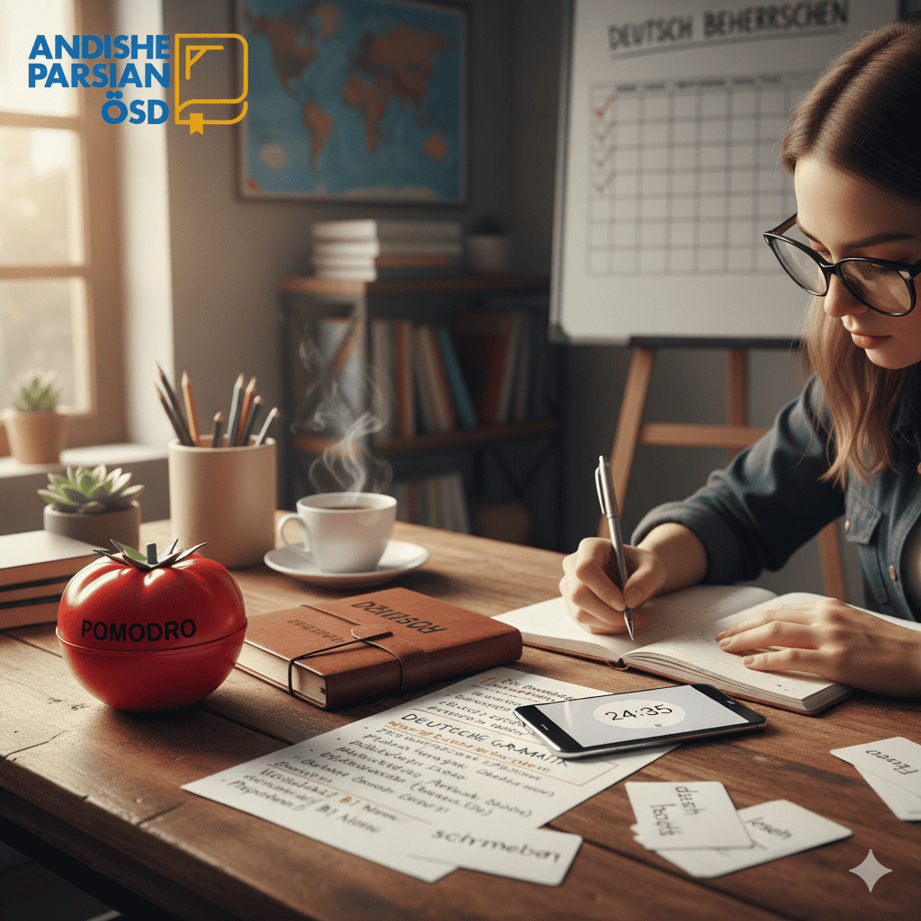 افزایش تمرکز و تسلط بر آلمانی با کمک تکنیک پومودورو
